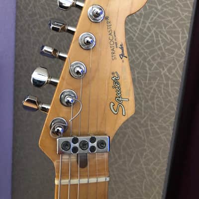 Vintage 1987 E Series Fender Squier MIJ Standard Stratocaster with System I Tremolo in Black image 7