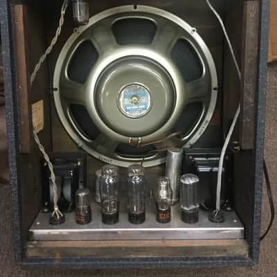ampeg js-35 fountain of sound tube amp rare vintage image 12