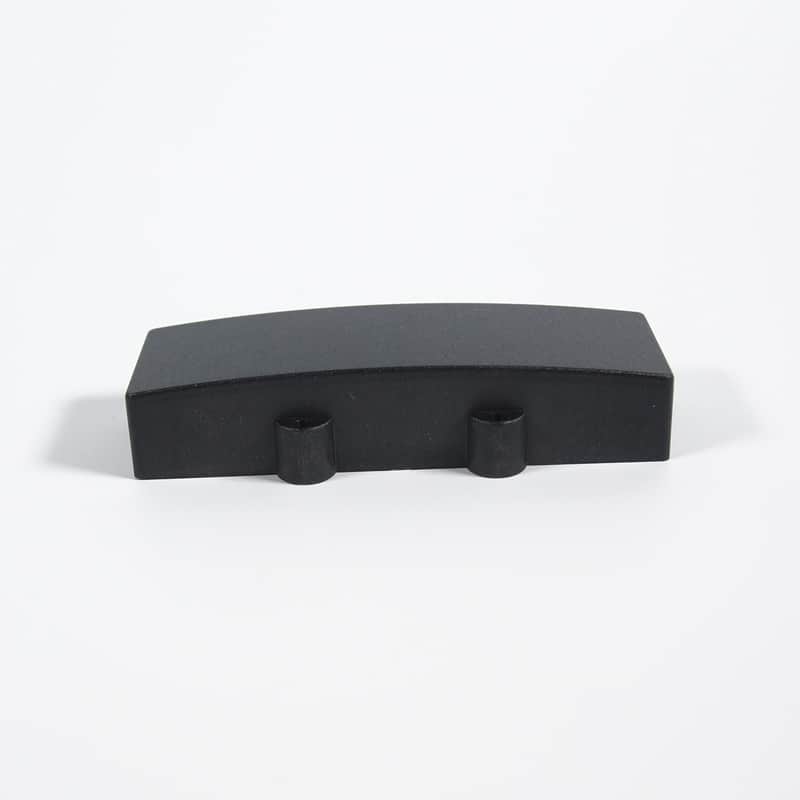 Double J style Humbucker Bass Guitar Pickup cover, 113mm Curved-Top Black image 1