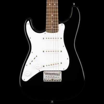 Squier Mini Stratocaster Left-Handed Black Electric Guitar image 1