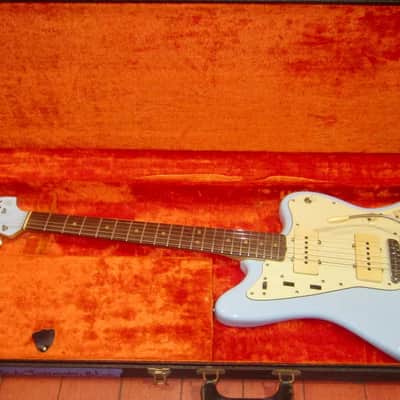 1965 Fender Jazzmaster Daphne Blue w. Original Hardshell Case image 14