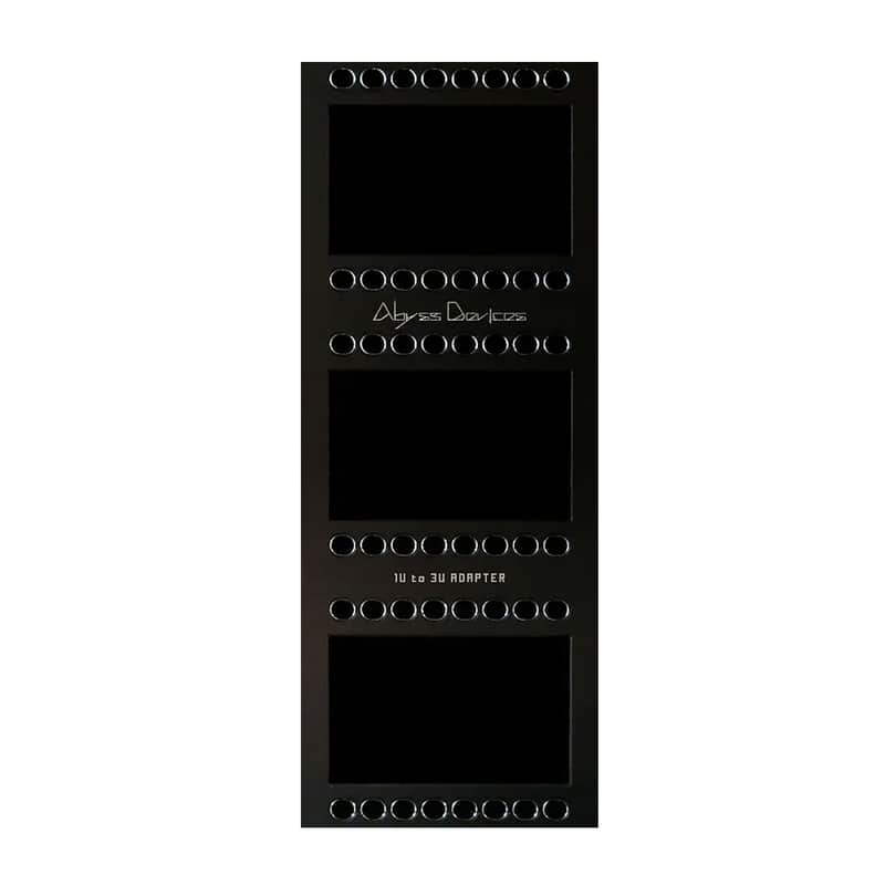 Abyss Devices 1u to 3u adapter horizontal 10HP (intellijel format) - Black image 1
