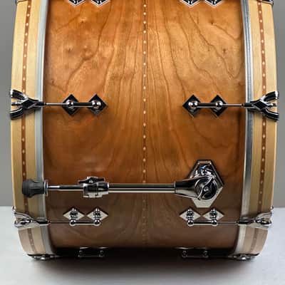 Craviotto 20/12/14" Solid Cherry Drum Set w/ Cherry Inlay - Kit #1161 image 9