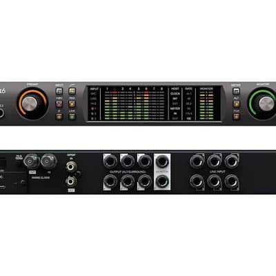 Universal Audio Apollo x6 Thunderbolt 3 Audio Interface 2018 - Present - Black image 2