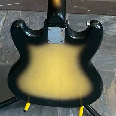 Teisco Gold Foil Electric Guitar & Case Barclay Sakai  1960’s - Sunburst image 7