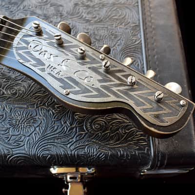 Dax&Co. Ironhorse 2022 Black/Steel Etched Zig-Zag Guitar W/ Hardshell Case & COA! image 6
