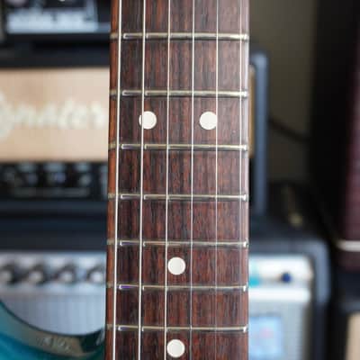 2011 Fender Custom Shop Custom Deluxe Stratocaster – Sherwood Green Relic – AY Pickups – OHSC image 5