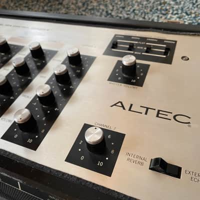VINTAGE Altec Lansing 1214 Control Console Mixing Board Spring Reverb 60's 70's image 5