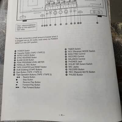 TASCAM 202mkII mid-1990's - Black image 3