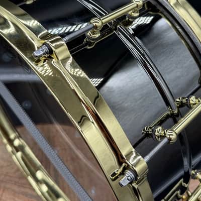 Ludwig LB417BT "Brass On Brass" Black Beauty 6.5x14" 10-Lug Brass Snare Drum with Tube Lugs, Brass Hardware 2003 - Present - Black Nickel-Plated image 6