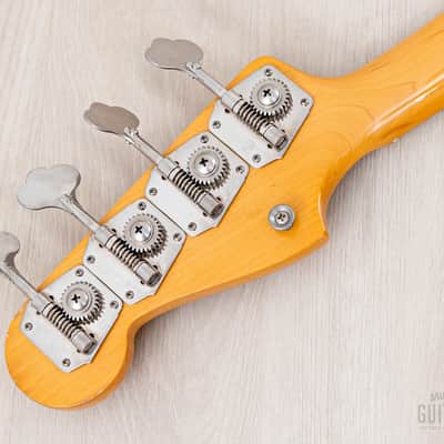 1982 Fender JV Precision Bass ‘57 Vintage Reissue PB57-70 Olympic White Ash Body, Japan MIJ Fujigen image 5