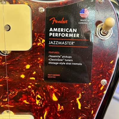 Fender AMerican Performer Jazzmaster - Sunburst image 3