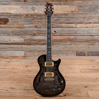 PRS 25th Anniversary SC Hollowbody II CB 10 Top Charcoal Burst 2010 image 4