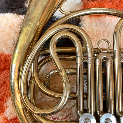 C.G. Conn LTD Single French Horn Key Of F With Case (Tested/Plays Well) image 5