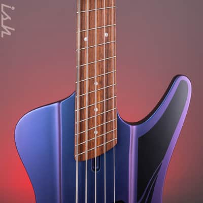 Dingwall D-Roc Standard 5-String Bass Matte Blue to Purple Colorshift B-Stock image 5