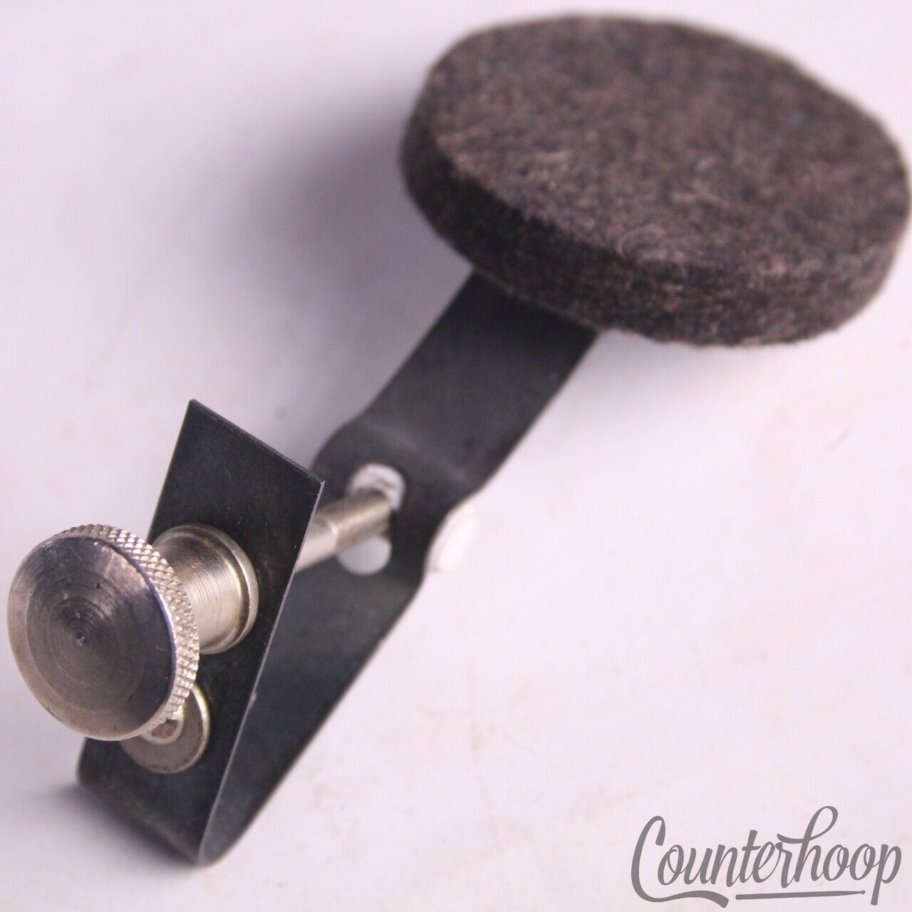Ludwig Muffler Black Felt Nickel Round Knob Brass Snare/Tom Drum Early 60s USA* — main photograph