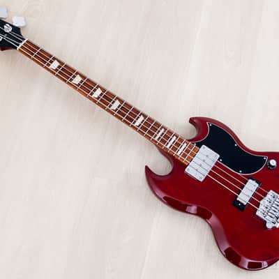 2018 Gibson SG Standard Bass Vintage Reissue EB-3 Gloss Cherry, Near-Mint w/ Case & Hangtags, Yamano image 12