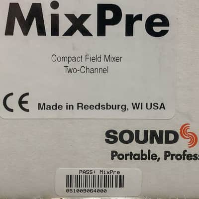 Sound Devices MixPre portable two-channel mic mixer w/phantom power, metering, HP monitoring image 6