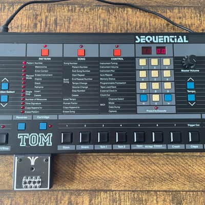 Sequential TOM 4-Voice Drum Machine 1985 - Black image 2