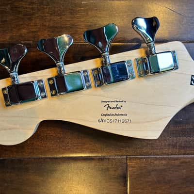 Squier Bronco bass neck with tuners image 4