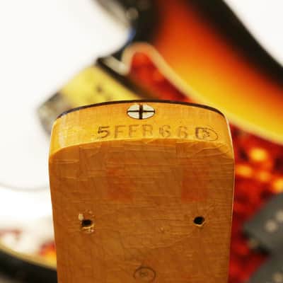 1966 Fender Precision P Bass Vintage 100% All Original Left-Handed Sunburst Lefty ‘66 P-Bass with Vintage No Logo Pre-CBS Hard Case image 23
