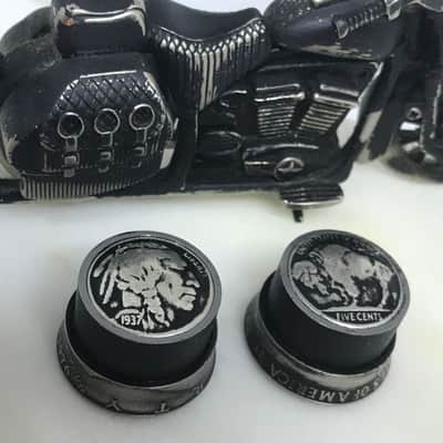 Guitar Bling Dark Horse Indian/buffalo nickel with Kennedy half. 2017 black image 5
