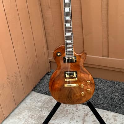 Gibson Custom Shop 1957 Les Paul Special Single Cut Reissue Koa Top Dual Humbuckers Gloss Antique Natural Gold Hardware image 1