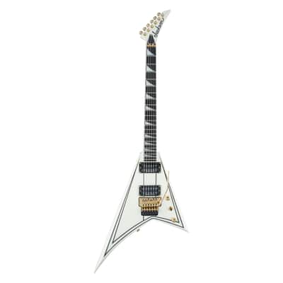 Used Jackson Pro Series Rhoads RR3 - Ivory with Black Pinstripes w/ Ebony FB image 2