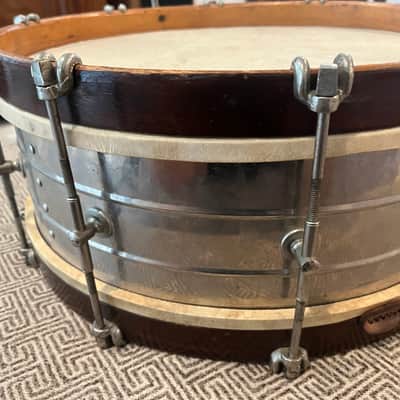 Wilson Brothers 1920s 14x5 NOB snare 20s - Nickle image 4