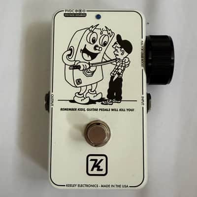 Keeley Katana Clean Boost V2 Custom PWKY - White image 1