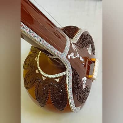 Shreeom Handicraft Female Tanpura Indian teak Wooden Female Tanpura Musical Instruments Standard Tuning Amazing Sound Gift For Professional Player and Beginners image 3