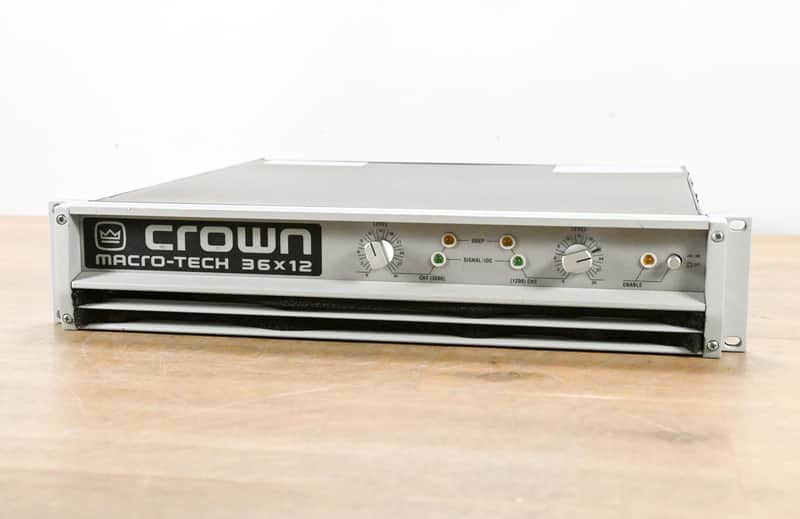 Crown Macro-Tech 36x12 2-Channel Power Amplifier CG015TS image 1