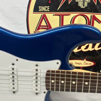 Fender Standard Stratocaster Strat Electric Guitar MIM - Made in Mexico - Electron Blue image 3