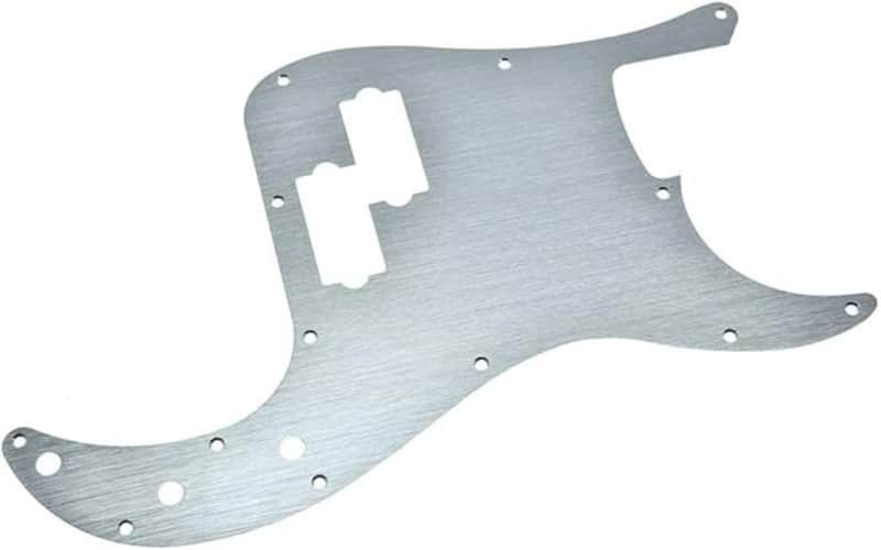 Precision Bass Brushed Aluminum Pickguard - Silver image 1