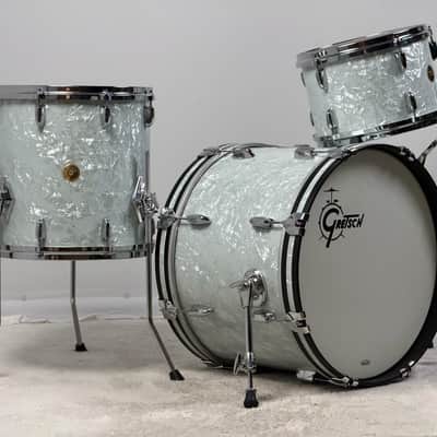 Gretsch 20/12/14" USA Custom Drum Set - White Marine Pearl image 3