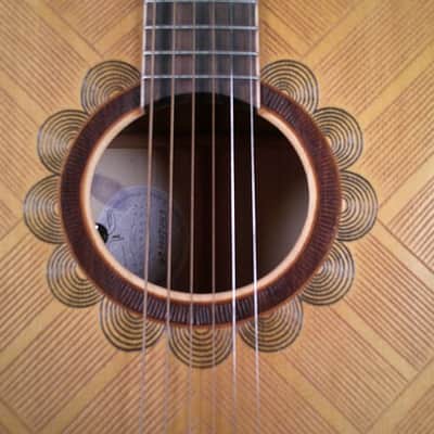 Blueberry Guitar Handmade Acoustic Guitar - Lady Liberty w/ Original Case image 6