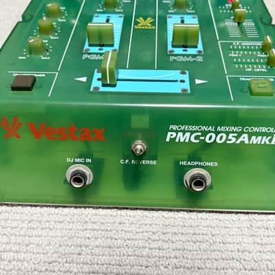 Vestax PMC-005A MKⅡ Blue Translucent DJ Mixer | Reverb