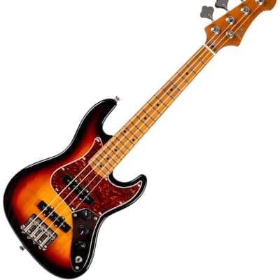 Flight MINI BASS JB SB Rock Series Roasted Poplar Body Roasted Maple Neck 4-String Electric Bass Guitar w/Gig Bag image 4
