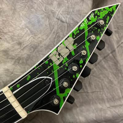 ESP USA M-II NTB NT 1-Off Custom Alien Blood Splatter image 4