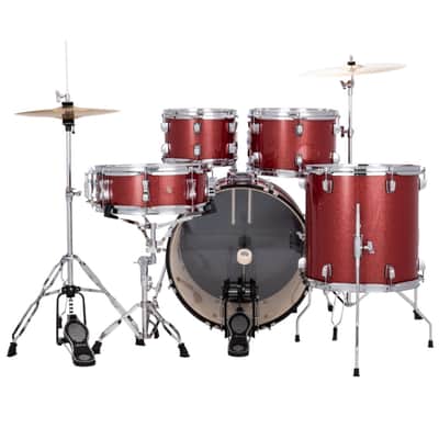 Ludwig Accent Drive 5PC Drum Set Red Sparkle - Drum Set image 3
