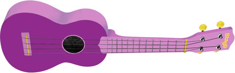 Stagg Soprano Ukulele Violet Purple with Gig Bag Full Size Beginner Model Uke image 1