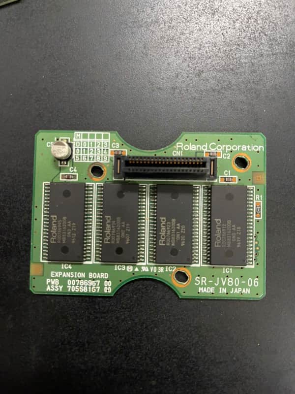 Roland SR-JV80-06 Dance Expansion Board 1990s - Green image 1