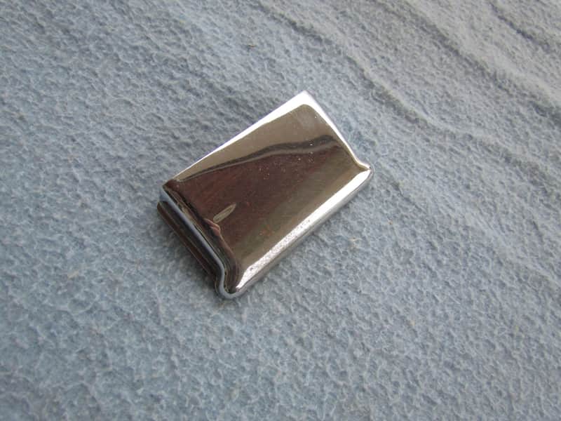 Fender Stratocaster Bridge Cover 1970's Chrome Stratocaster Bridge Cover Cool Vintage Parts 70's Bridge Cover image 1