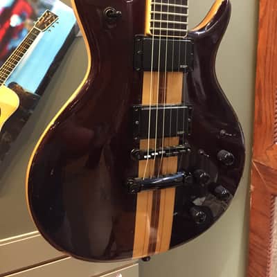 Vintage 1980's Japanese Anea Powerformer Series Electric Guitar Walnut Finish image 2