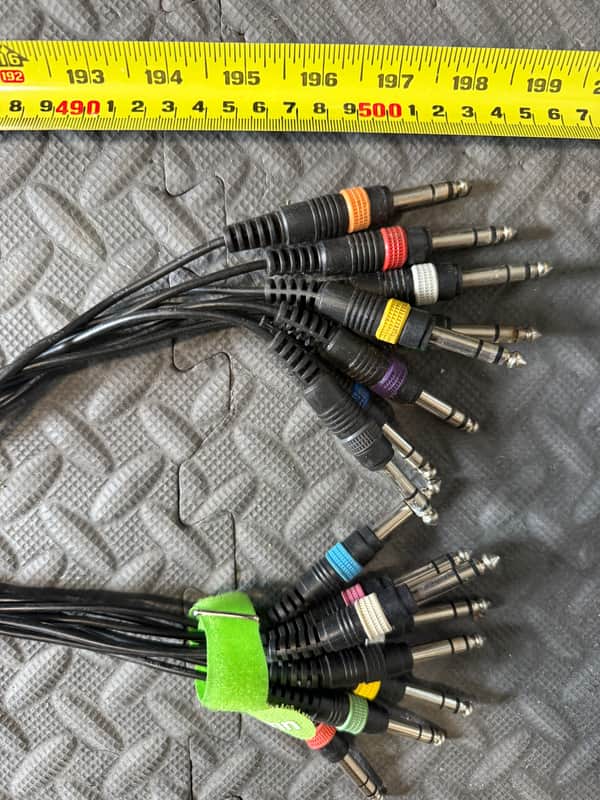 9 x Looms / Multicore 1/4inch jack - Various length /config image 1