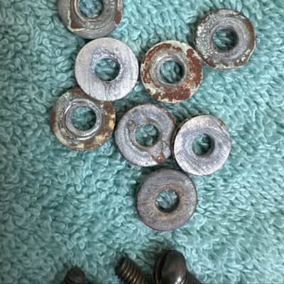 Rogers Lot of 8 Beavertail Vintage Cleveland era Tom Drum Lugs Lot #2 60s - Chrome image 14