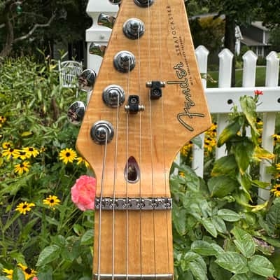 1984 Fender Stratocaster E Serial with S1 Tremolo and L Serial Flame Maple Neck - Black image 9