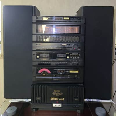 System Sharp 7700 Rare Vintage Set Cassette Deck+Tuner+CD+Amplifier+Sound Japan image 12