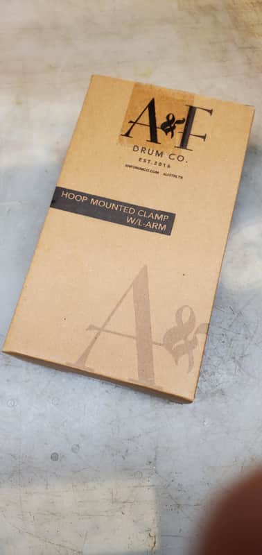A&F Drum Co. Hoop Mounted Clamp with L-Arm - Nickel image 1