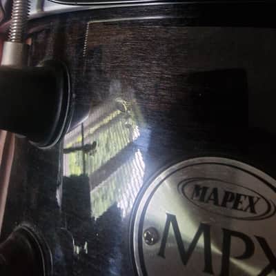 Mapex MPX Maple 13"x6" Snare Drum - Transparent Midnight Black image 7